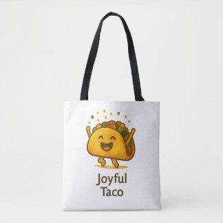Bolsa tote de impresión total con patrón de taco l
