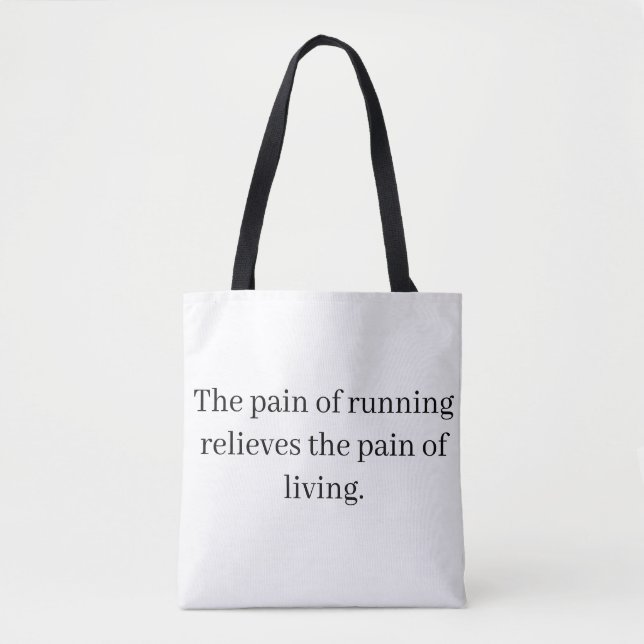 Bolsa Tote de inspiración para correr (Anverso)