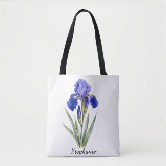 Bolsa tote de Iris, la flor de nacimiento de febre