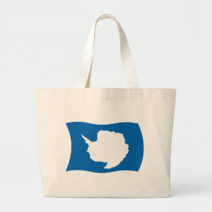 Bolsa tote de la bandera de Antártida