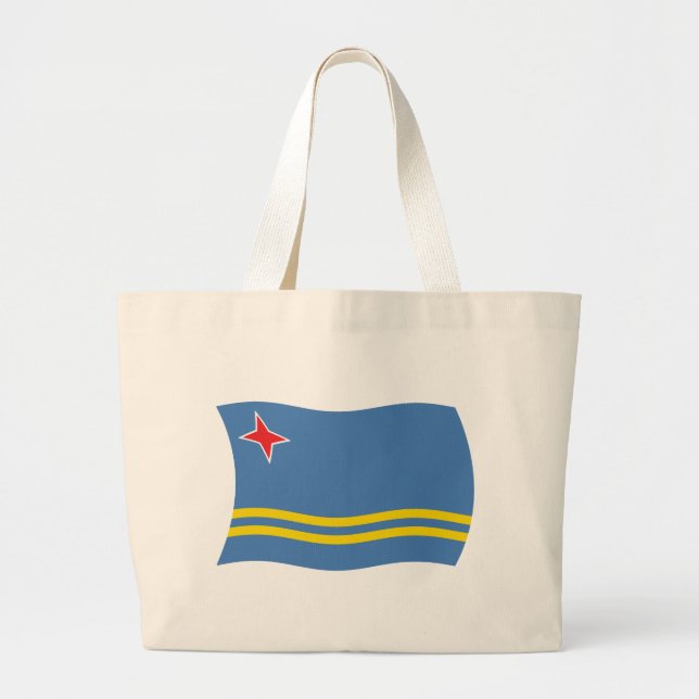 Bolsa tote de la bandera de Aruba (Frente)