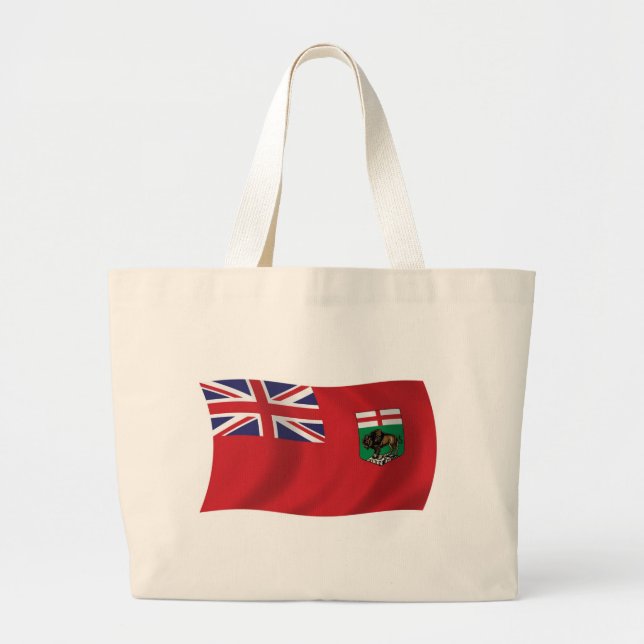 Bolsa tote de la bandera de Manitoba (Frente)