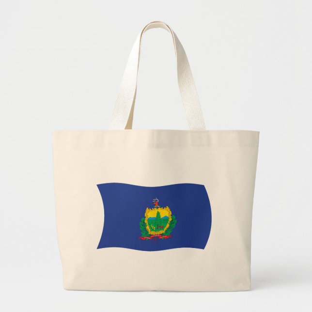 Bolsa tote de la bandera de Vermont (Frente)
