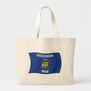 Bolsa Tote de la Bandera de Wisconsin