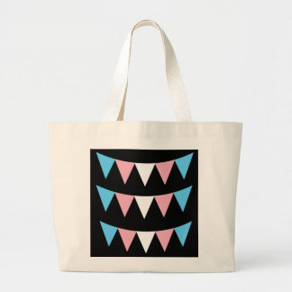 Bolsa tote de la bandera del Orgullo Trans