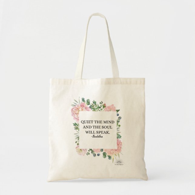 Bolsa Tote de la cita de Buda (Frente)