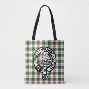 Bolsa tote de la cresta del tartán del clan Stewar