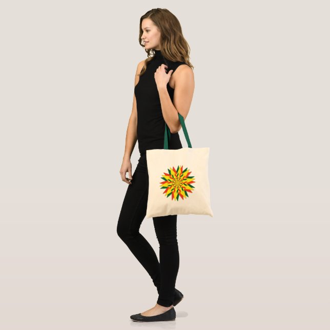 Bolsa tote de la estrella de Yuletide (Anverso (modelo))