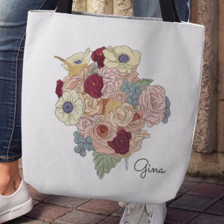 Bolsa Tote de la flor de bonito Bouquet Crossbody
