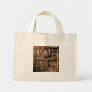 Bolsa tote de la inscripción de piedra antigua pat