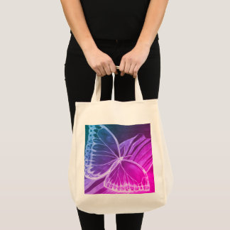 Bolsa Tote de la paleta de mariposa morada