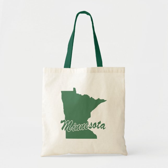 Bolsa Tote de la Selva Verde Minnesota (Frente)