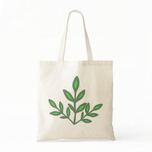 Bolsa tote de la serenidad de la rama de olivo
