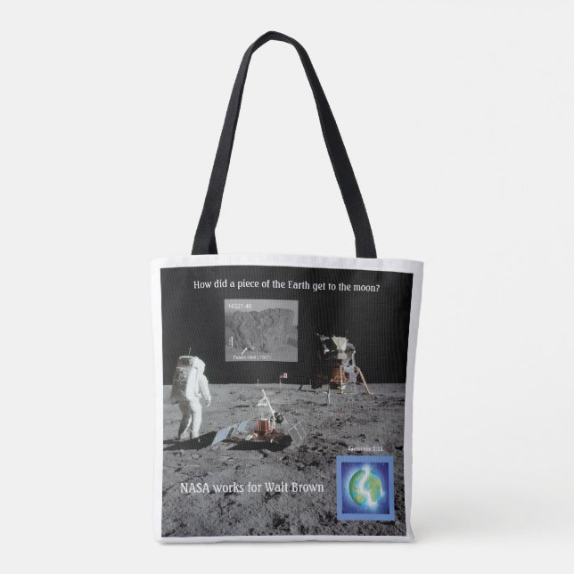 Bolsa tote de la teoría Hidroplaca Lunar (Reverso)