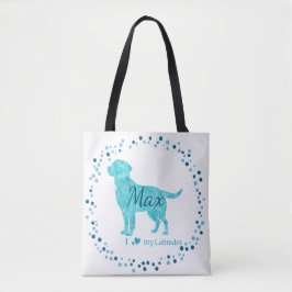 Bolsa Tote de Labrador - Regalo azul Pastel person