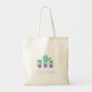 Bolsa Tote de Libros de Cactus para Niños en Macet