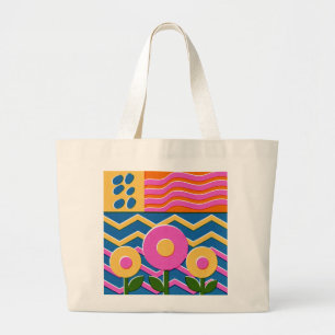 bolsa tote de lirio de araña rojo bolso de arte b