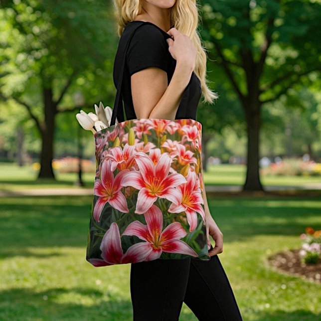 Bolsa tote de lirios rosados (Subido por el creador)
