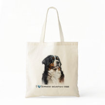 Bolsa tote de lona personalizable de perro de mont