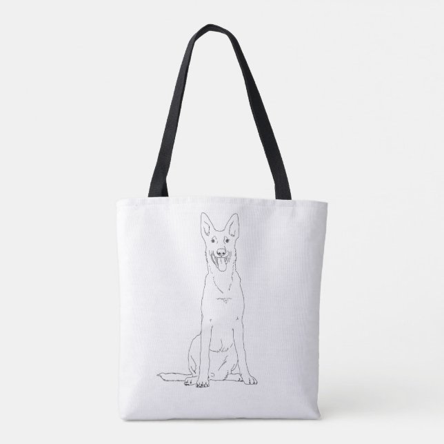 Bolsa Tote de Malinois en Bélgica (Reverso)