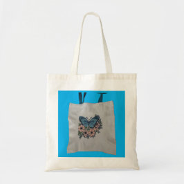 Bolsa tote de mariposa con flores