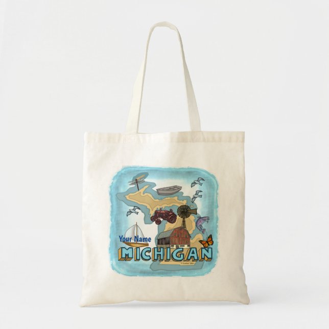Bolsa tote de Michigan (Frente)