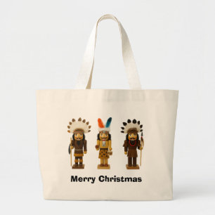 Bolsa Tote de Navidad Cascanueces Nativo Americano