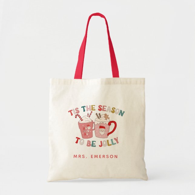 Bolsa Tote de Navidad Retro (Frente)