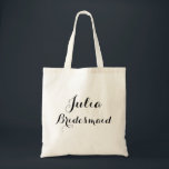 bolsa tote de nombre personalizado<br><div class="desc">BOLSA TOTE DE DAMA DE HONOR</div>