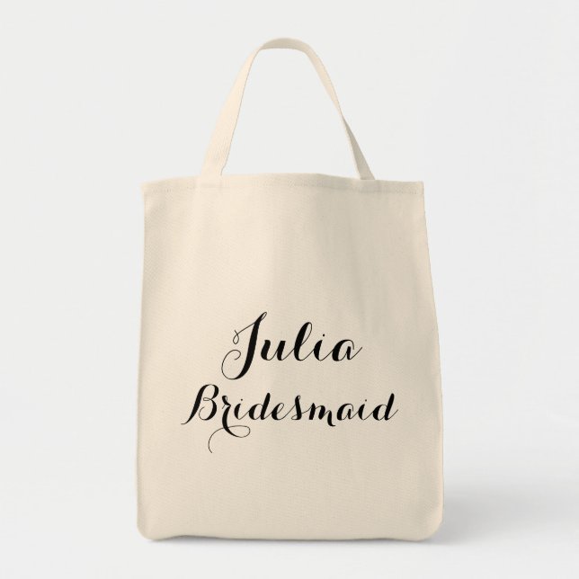 bolsa tote de nombre personalizado (Frente)