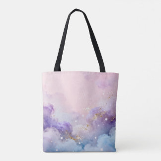 Bolsa tote de nubes orientales soñadoras - Pastel