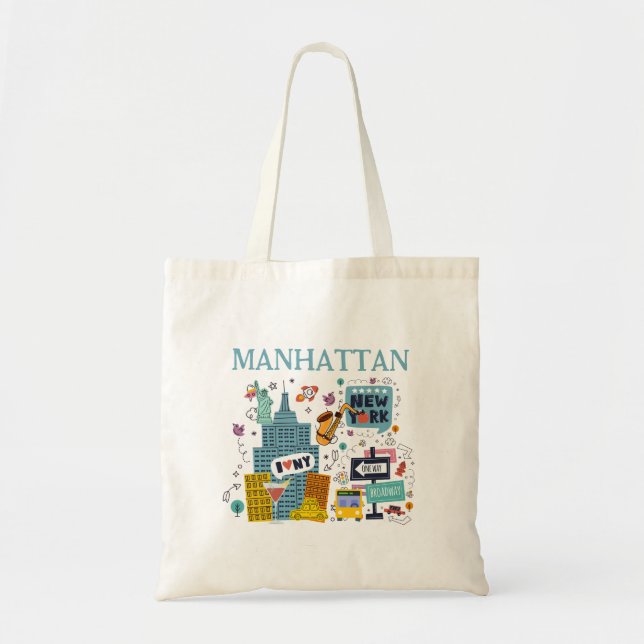 Bolsa Tote de Nueva York en Manhattan (Frente)