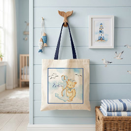 Bolsa tote de oso de marinero lindo bebé
