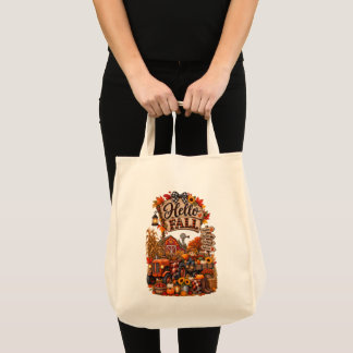 Bolsa Tote de Otoño 'ello Fall' | Lona de Automne