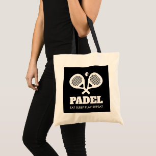 Bolsa Tote de Padel para pelotas, raqueta de tenis