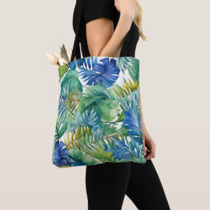 Bolsa Tote de Palmas Tropicales