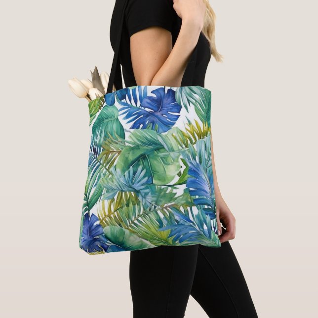 Bolsa Tote de Palmas Tropicales (Detalle)