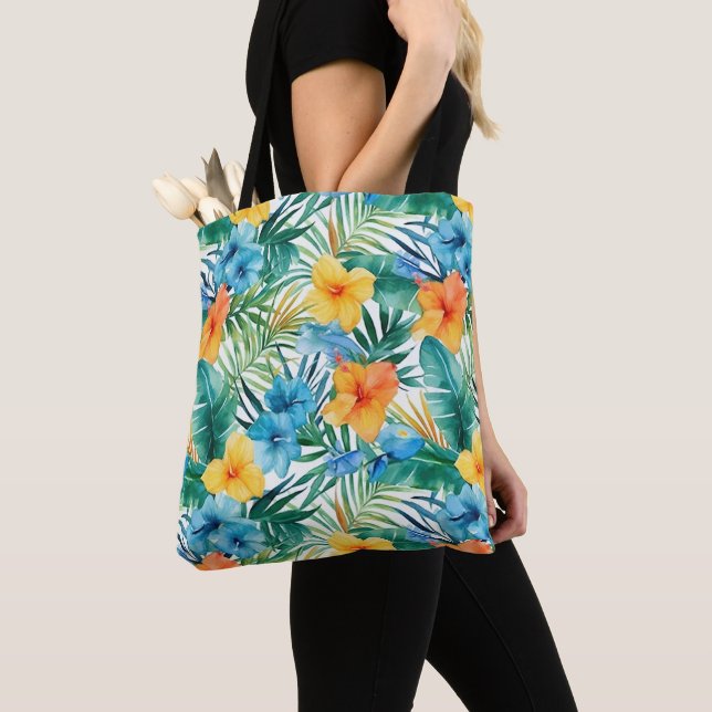 Bolsa Tote de Palmas Tropicales (Detalle)