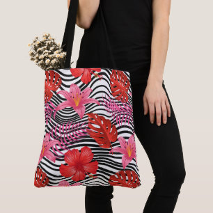 Bolsa Tote de Palmas Tropicales