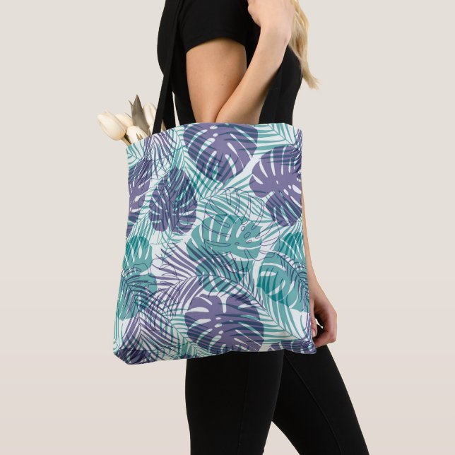 Bolsa Tote de Palmas Tropicales (Detalle)