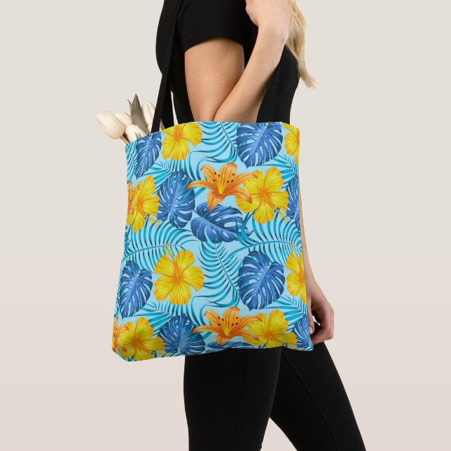 Bolsa Tote de Palmas Tropicales (Detalle)
