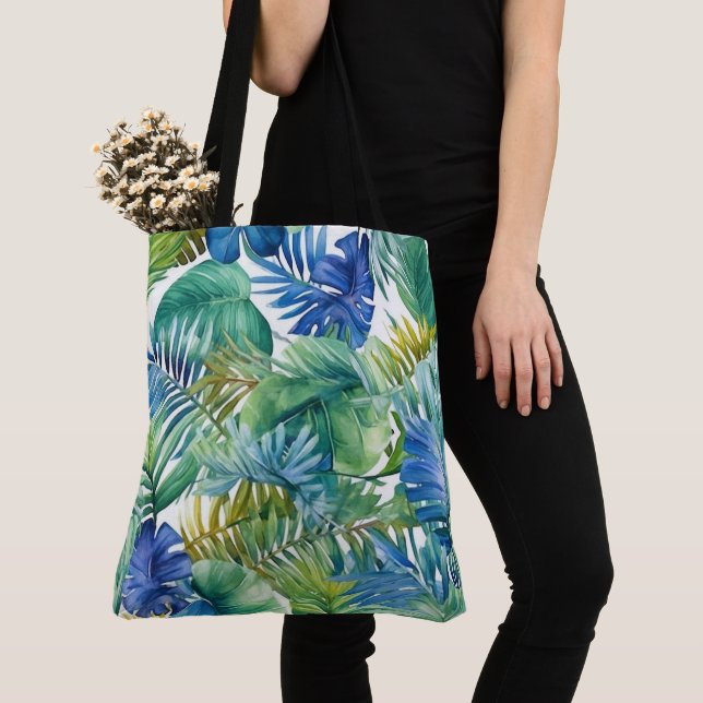 Bolsa Tote de Palmas Tropicales (Detalle)