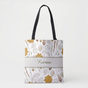 Bolsa tote de panal de acuarela monogramada