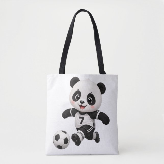 Bolsa tote de Panda de Fútbol (Anverso)