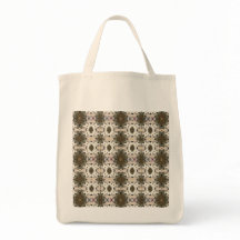 Bolsa Tote de Patrón Continuo de Talla de Madera d