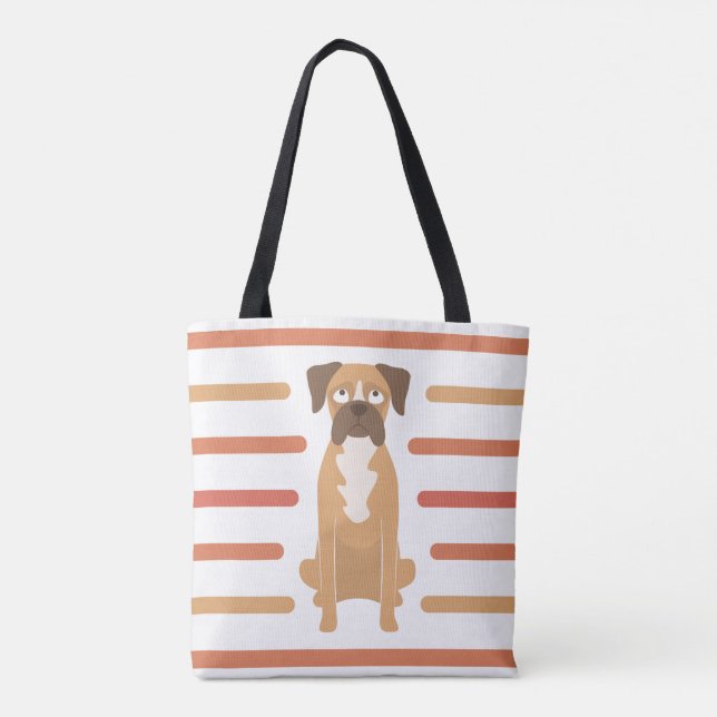 Bolsa tote de perro Boxer, Bolsa de playa, Bolsa d (Reverso)