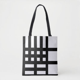 Bolsa Tote de Personalizado blanco y negro de moda