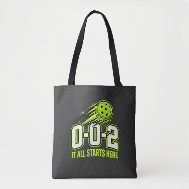 Bolsa Tote de Pickleball 0-0-2 - Regalo de Puntuac (Anverso)