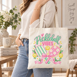 Bolsa tote de pickleball Vibes Pastel Paddle