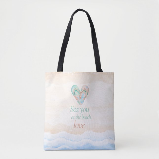 Bolsa Tote de Playa 'Sea You at the Beach' (Anverso)